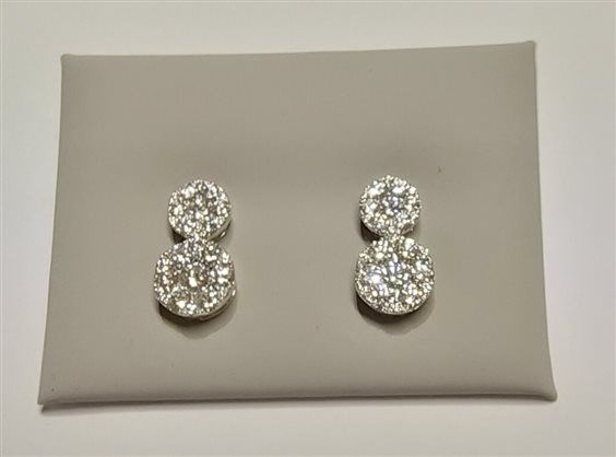 Orecchini Sangiorgi Preziosi Donna PREZIOSI SANGIORGI DUO in Oro bianco Diamante PS157824 - PS157824